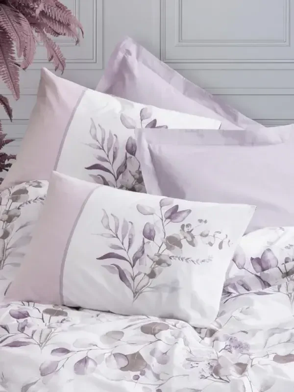 Cotton Box Double Duvet Cover Set Nadia Lila - 2