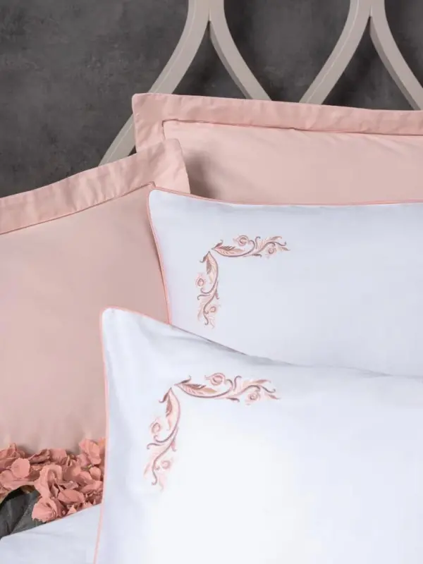Cotton Box Double Elite Sateen Bedding Set Melinda Pink - 2