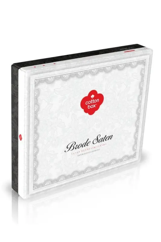 Cotton Box Double Jacquard Satin Duvet Cover Set Sante Petrol - 3