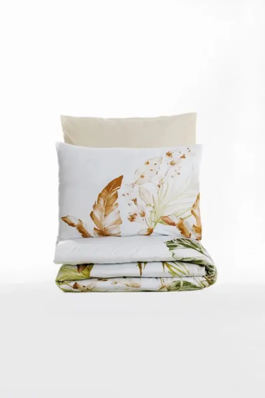 Cotton Box Double Size Sateen Duvet Cover Set Luster Beige - 3