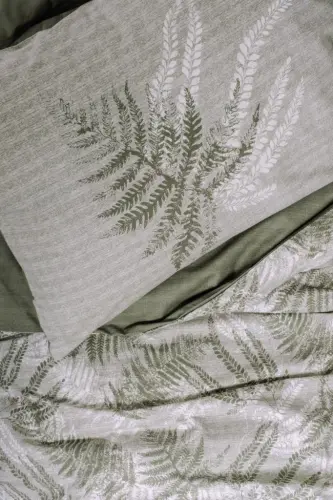 Cotton Box Dual Bir kishilik choyshablar to'plami Frond Haki - NEVRESIMDUNYASI (1)