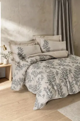 Cotton Box Dual Çift Kişilik Nevresim Takımı Saga Bej - 1