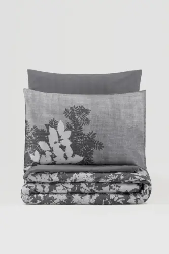 Cotton Box Dual Double Nevresim Bedding Set Lunt Anthracite - 3