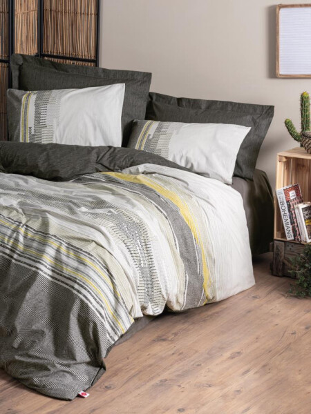 Cotton Box Earth Double Bed Duvet Set Taron Vizon - 9