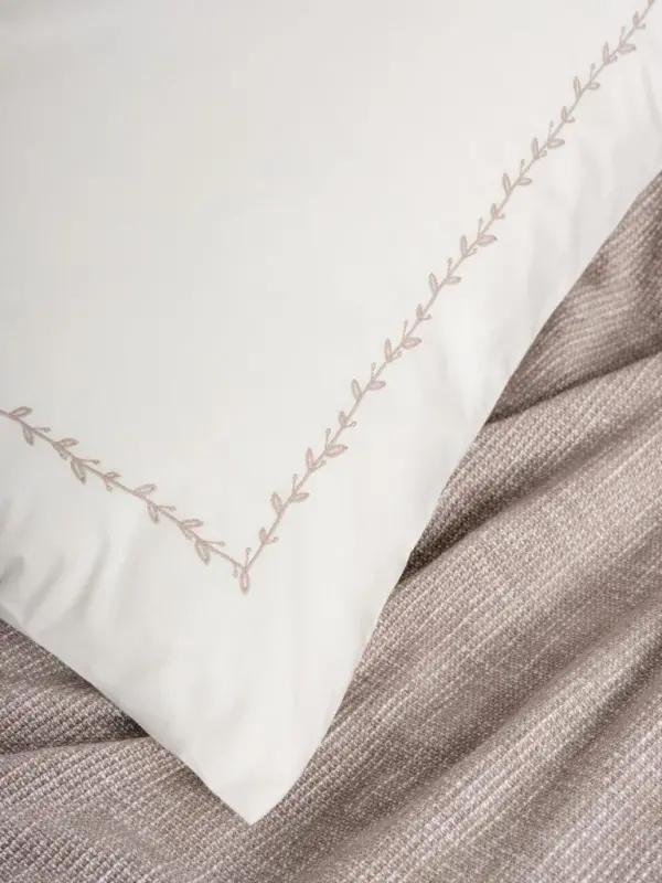 Cotton Box Embrova Chenille Double Bedspread/Pike Set Loom Beige - 2