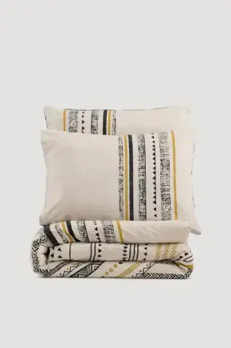 Cotton Box Etnich Bedding Set Double Person Elvira Black - 3