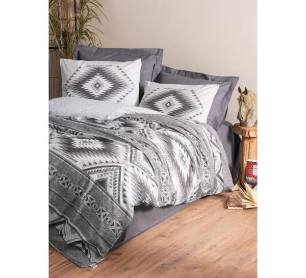 Cotton Box Etnich Single Bed Duvet Set Delos Anthracite - 1