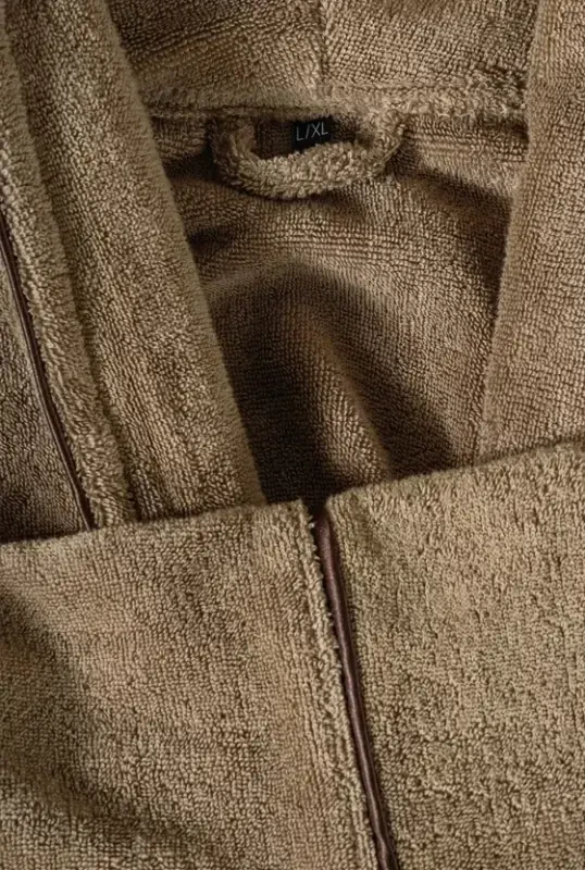 Cotton Box Exclusive Single Bathrobe Set Beige L/xl - 2