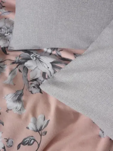 Cotton Box Flanel juft karavot toʻplami, ikki kishilik, pastel pushti - 1