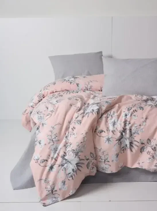 Cotton Box Flanel juft karavot toʻplami, ikki kishilik, pastel pushti - 2