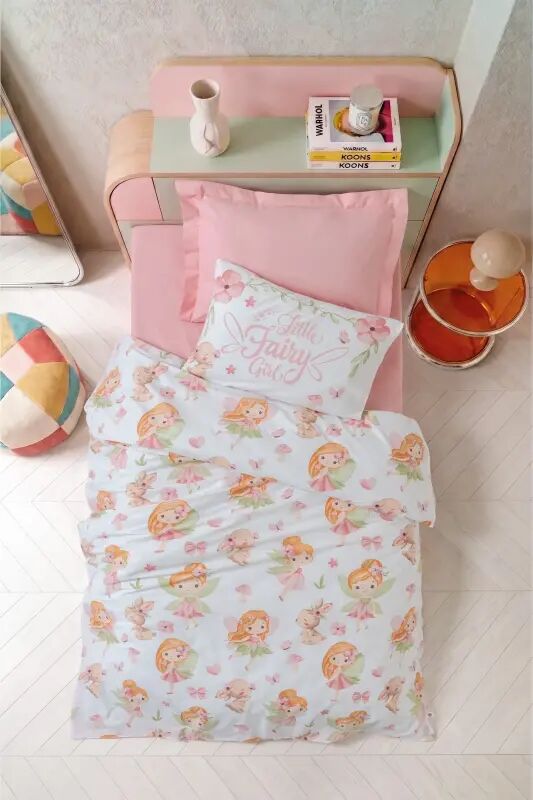 Cotton Box Genç Ranforce Nevresim Takımı Tek Kişilik Pixie Pudra - NEVRESIMDUNYASI