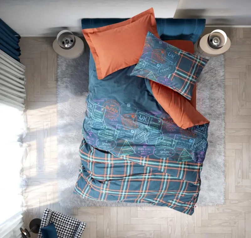 Cotton Box Genç Ranforce Nevresim Takımı Tek Kişilik Pleds Tarçın - 1