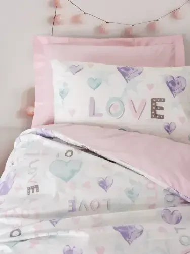 Cotton Box Genç Ranforce Постельное белье для подростков, односпальное Lovella Pembe - 2