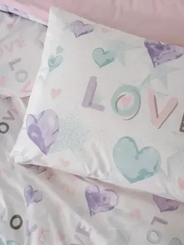 Cotton Box Genç Ranforce Постельное белье для подростков, односпальное Lovella Pembe - 3