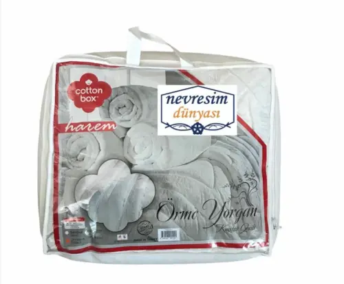 Cotton Box Harem Single Knitted Quilt - NEVRESIMDUNYASI (1)