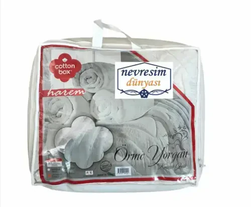 Cotton Box Harem Single Knitted Quilt - NEVRESIMDUNYASI (1)