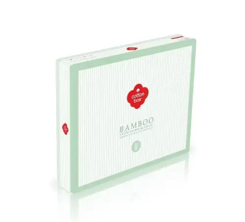 Cotton Box juft kishilik Bambuk Satin nevresim toʻplami Bordo - 3