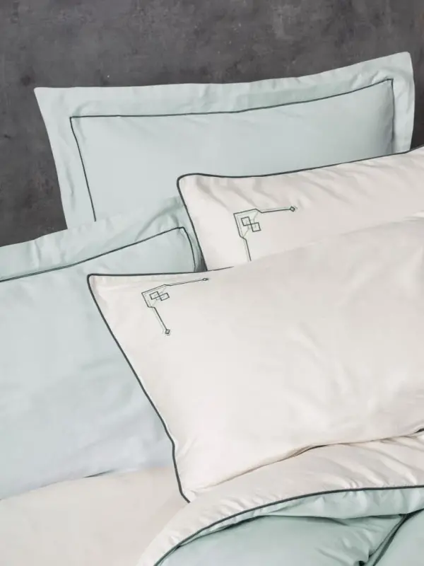 Cotton Box Juft Kişilik Elit Saten Nevresim Takımı Vanko Mint - 2