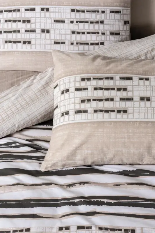 Cotton Box Line Double Bedspread Set Perry Beige - 2
