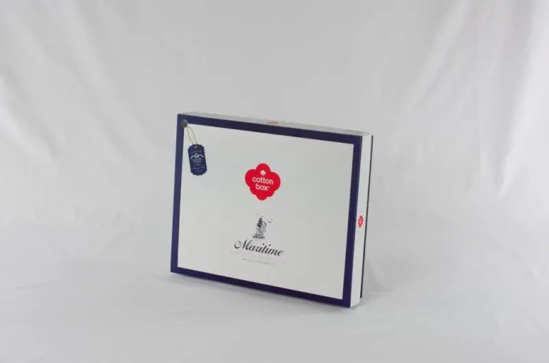 Cotton Box Maritime Двойной комплект пастельного белья Sail Синий - 2
