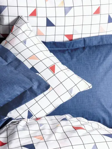 Cotton Box Minimal Double Bedspread Stew Blue - Modazone (1)