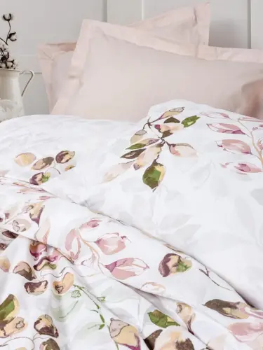 Cotton Box Model Ranforce Duvet Cover Set Double Size Brice Beige - NEVRESIMDUNYASI (1)