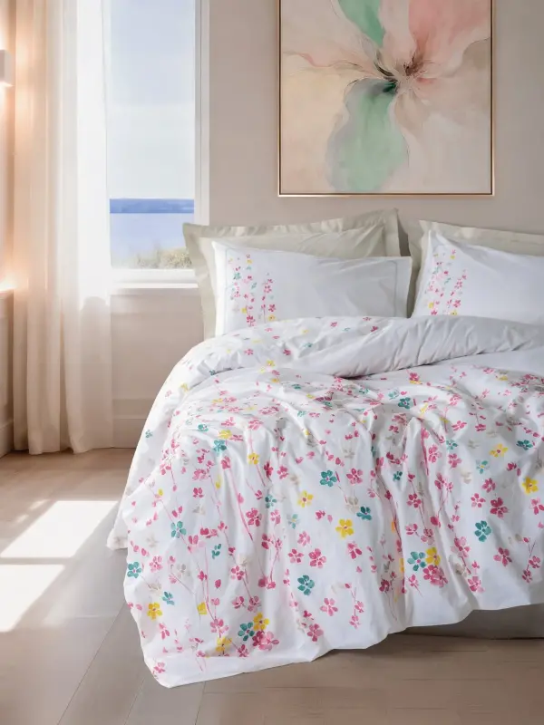 Cotton Box Modeline Ranforce Tek Kişilik Nevresim Takımı Flare Bej - 1