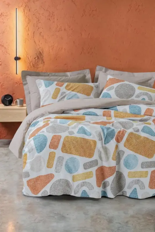 Cotton Box Modeline Ranforce Tek Kişilik Nevresim Takımı Rocco Taş - 1