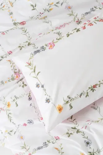 Cotton Box Modeline Ranforce Tek Kişilik Nevresim Takımı Trellis Pembe - NEVRESIMDUNYASI (1)