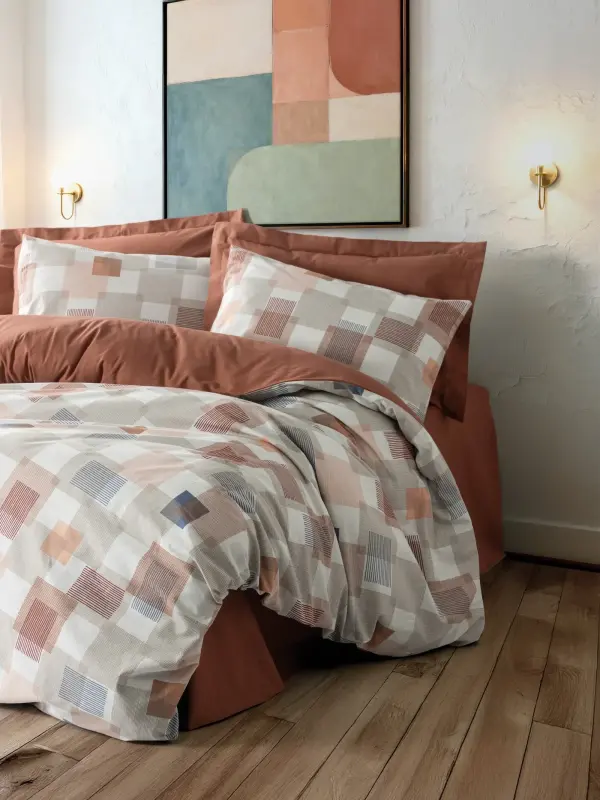 Cotton Box Modeline Tek Kişilik Nevresim Takımı Sable Tarçın - NEVRESIMDUNYASI