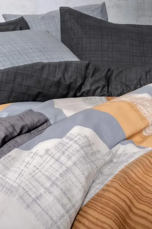 Cotton Box Modern Double Bed Linen Set Giorno Gray - 2