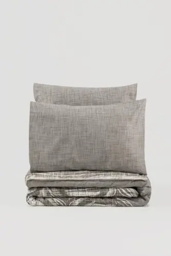 Cotton Box Modern Double Size Duvet Cover Set Root Mink - 3