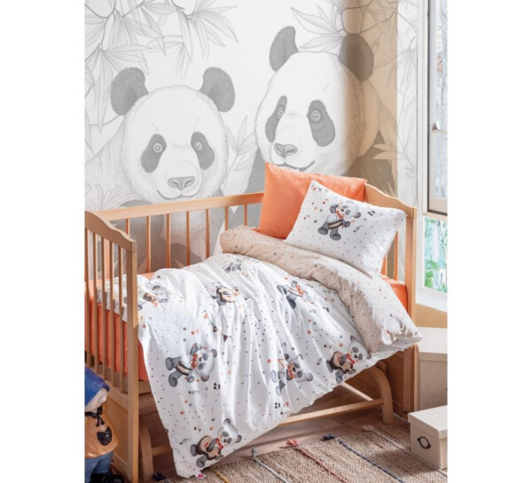 Cotton Box Musico Orange Baby Bedding Set - 1