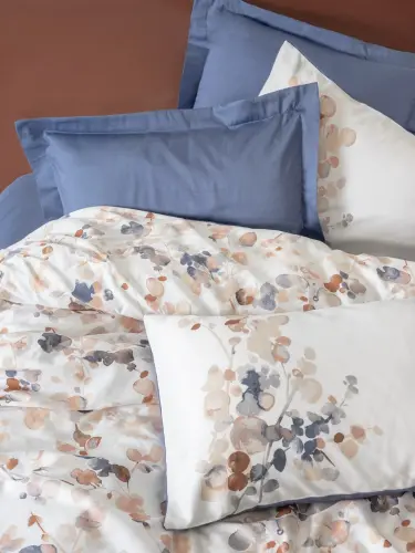 Cotton Box Nebulae Indigo Satin Duvet Cover Set Double - NEVRESIMDUNYASI (1)