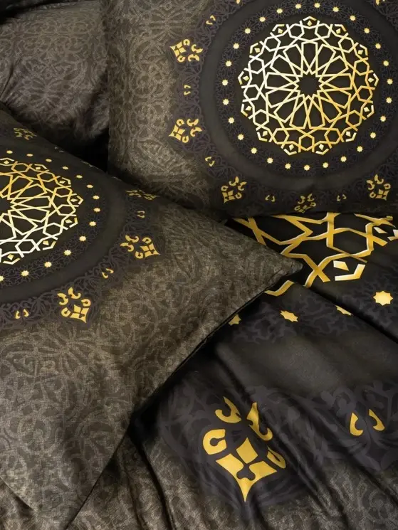 Cotton Box Palace Saten Çift Kişilik Nevresim Takımı Togay Antrasit - 4