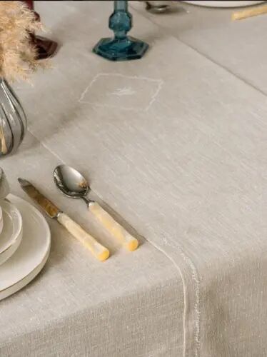 Cotton Box Pera Toprak 8 Piece Linen Tablecloth - 3
