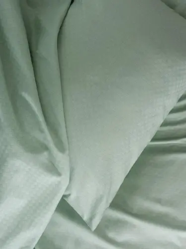 Cotton Box Plaid Double Duvet Cover Set Sage - 3