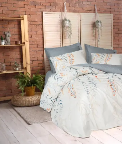 Cotton Box Ranforce Bedding Set Double Size Hiedra Indigo - 1