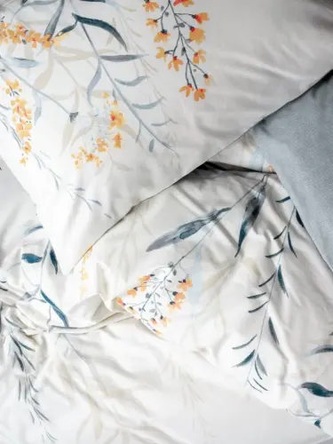 Cotton Box Ranforce Bedding Set Double Size Hiedra Indigo - NEVRESIMDUNYASI (1)