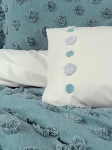 Cotton Box Ranforce Çift Kişilik Yatak Örtülü Nevresim Takımı Limi Aldo Mint - NEVRESIMDUNYASI (1)