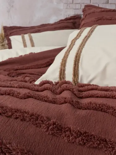 Cotton Box Ranforce Çift Kişilik Yatak Örtülü Nevresim Takımı Limi Rolf Tarçın - NEVRESIMDUNYASI (1)