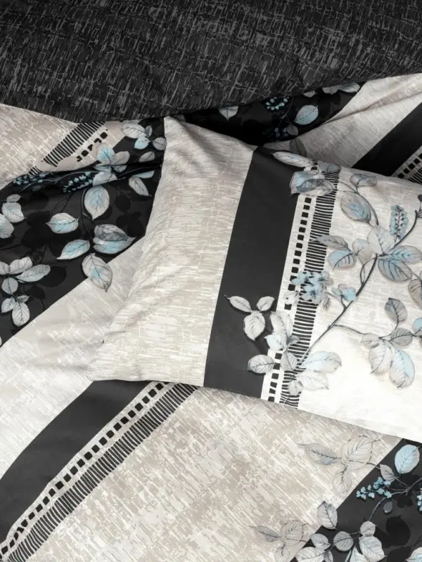 Cotton Box Ranforce Double Bed Sheet Set Lehlare Anthracite - 2