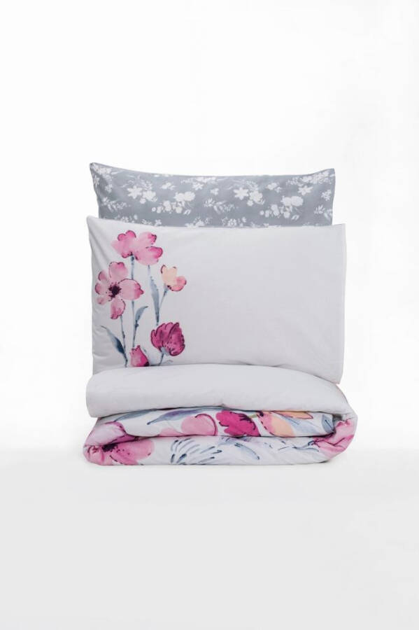 Cotton Box Ranforce Duvet Cover Set Double Carla Grey - 4