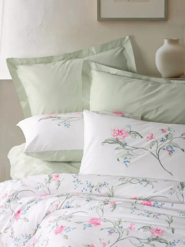 Cotton Box Ranforce Nevresim Takımı Çift Kişilik Olina Yeşil - 2