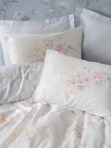 Cotton Box Saten Çift Kişilik Nevresim Takımı Lilou Lila - NEVRESIMDUNYASI (1)