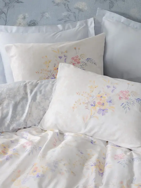 Cotton Box Saten Çift Kişilik Nevresim Takımı Lilou Lila - 2