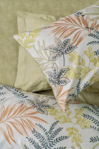 Cotton Box Saten Nevresim Takımı Çift Kişilik Canopy Yeşil - NEVRESIMDUNYASI (1)