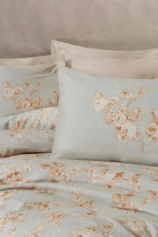 Cotton Box Saten Nevresim Takımı Çift Kişilik Melrose Bej - 2