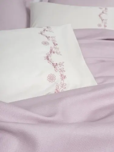 Cotton Box Serenity Bambuk Çift Kişilik Pike Takımı Vaila Lila - 1