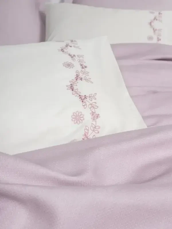 Cotton Box Serenity Бамбуковый Двуспальный Комплект Покрывала Vaila Lila - 1